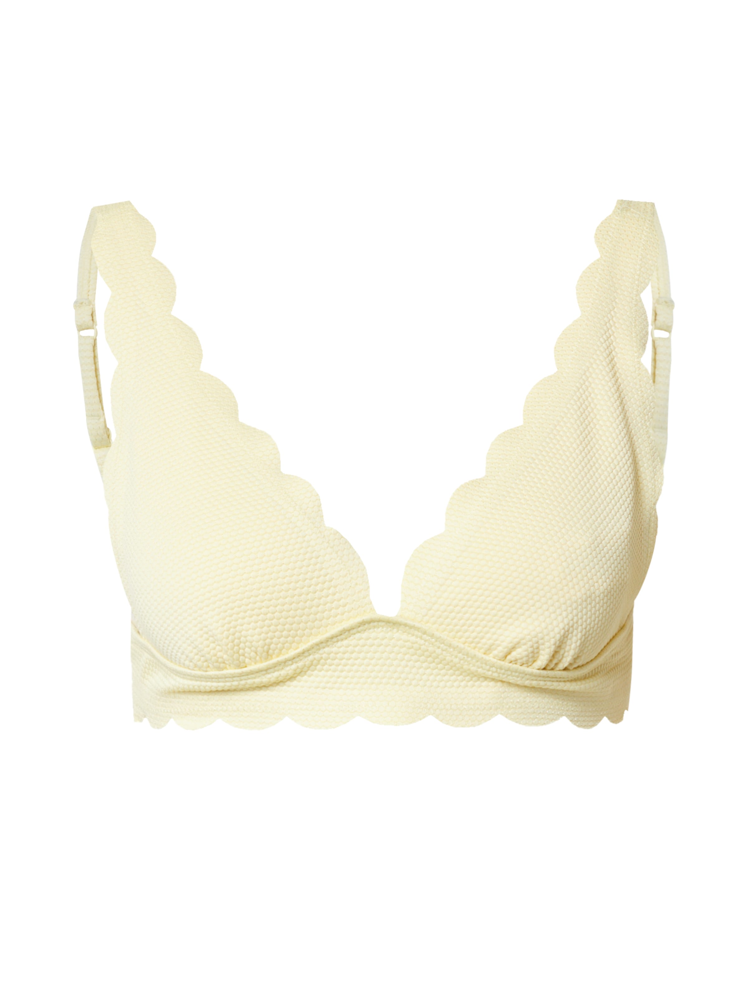 Triangolo Reggiseno 'Scallop' di Hunkemöller in giallo: frontale
