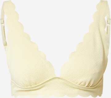 Triangolo Reggiseno 'Scallop' di Hunkemöller in giallo: frontale