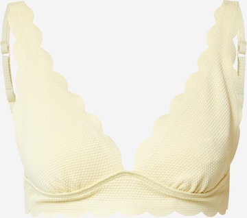 Hunkemöller Triangle Bra 'Scallop' in Yellow: front