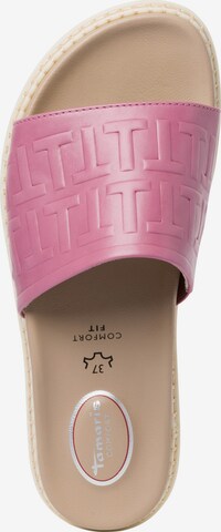 TAMARIS Mules 'COMFORT' in Pink