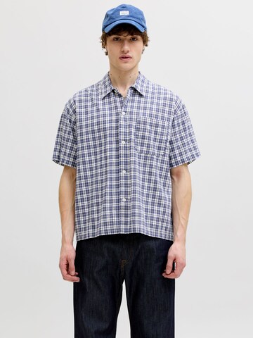 JACK & JONES Comfort Fit Hemd in Blau: Vorderseite