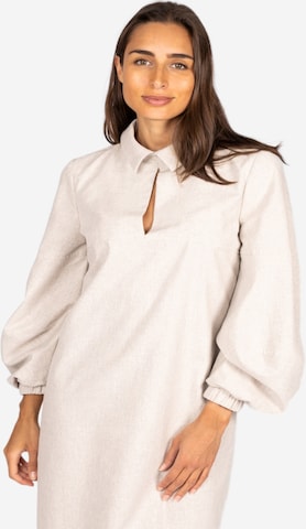 WEARABLE STORIES Kleid 'Axelle' in Beige: Vorderseite