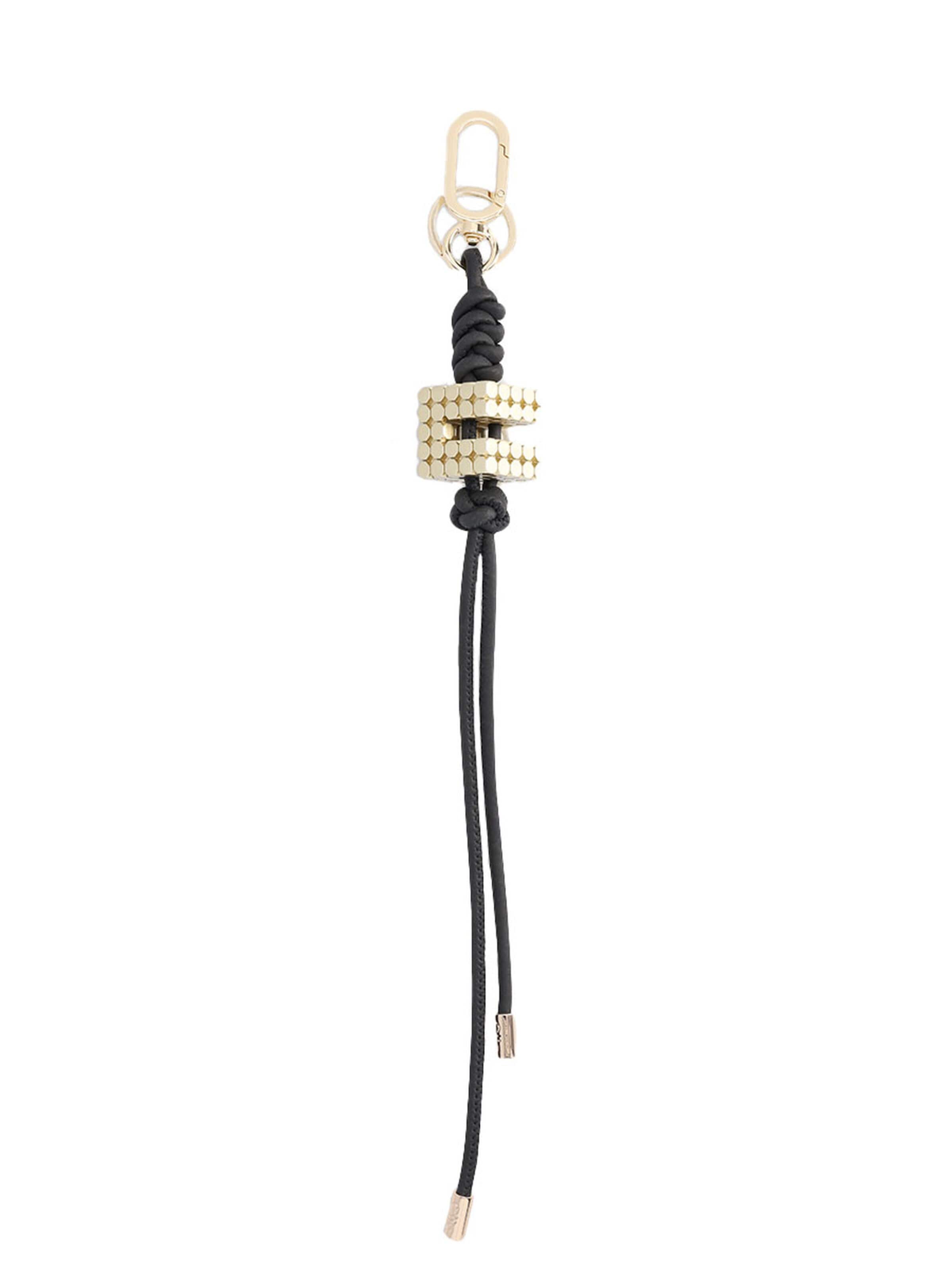 Clio Key Ring 'Cubik Twist' in Black: front