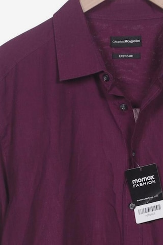Charles Vögele Button Up Shirt in XXL in Purple
