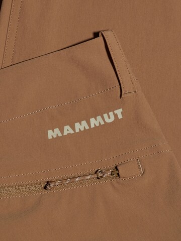 MAMMUT Regular Outdoorhose 'Hiking V' in Braun
