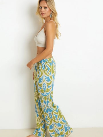 Cool & Sexy Wide Leg Housut värissä vihreä