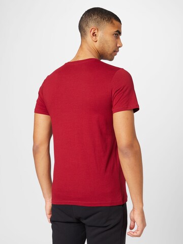 JACK & JONES Majica 'FRIDAY' | rdeča barva