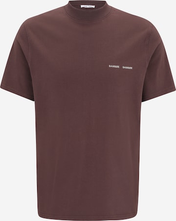 Maglietta 'Norsbro' di Samsøe Samsøe in marrone: frontale