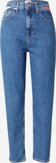 Tommy Jeans Jean 'MOM JeansS' en bleu denim / rouge / blanc, Vue avec produit