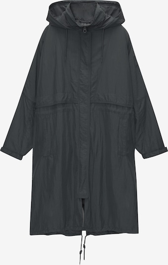 Palton de primăvară-toamnă Pull&Bear pe gri metalic, Vizualizare produs