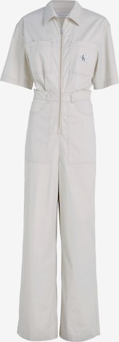 Calvin Klein Jeans Jumpsuit in White: front