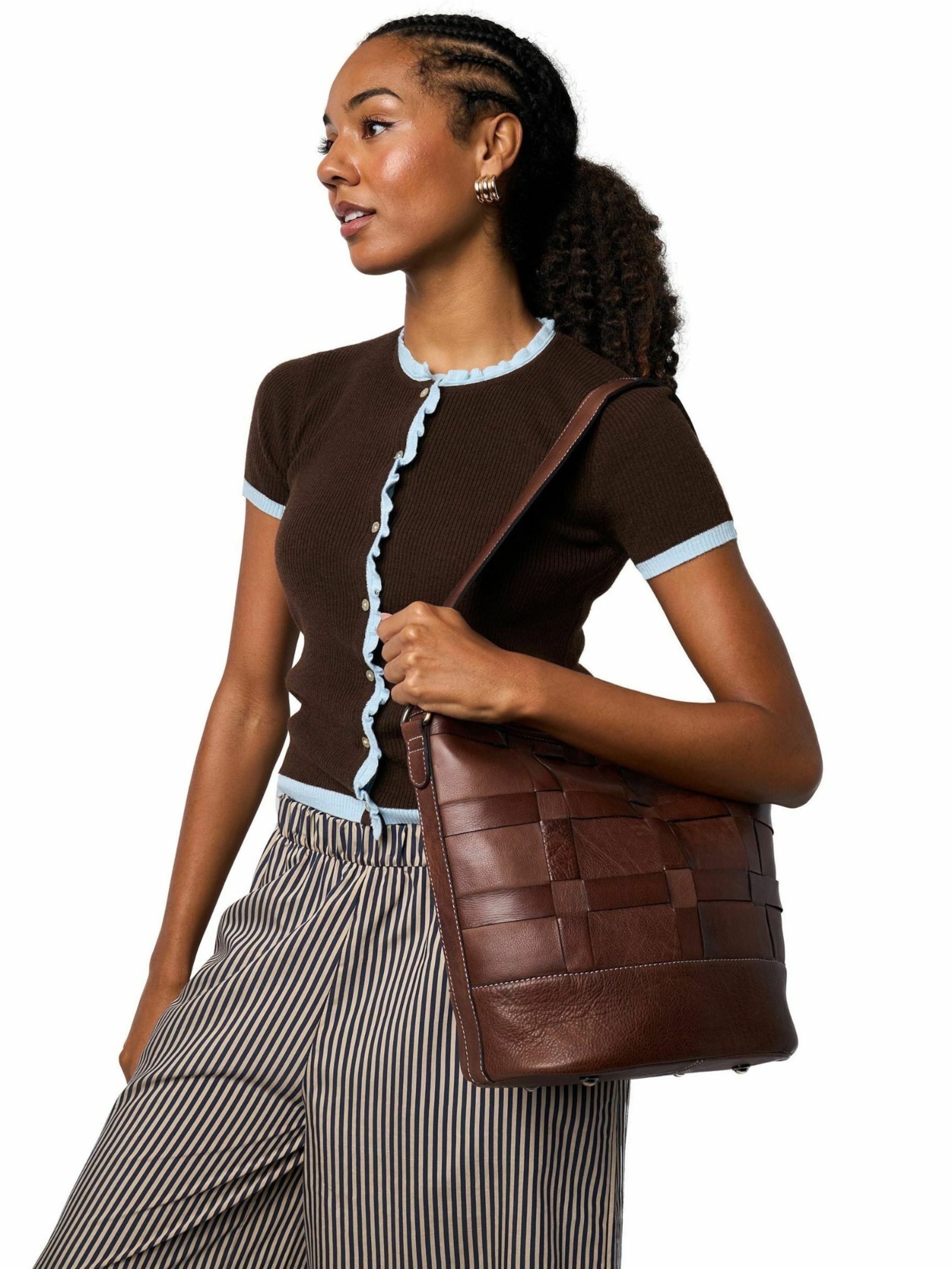 RE:DESIGNED Shopper ' Noor ' in Grey: front