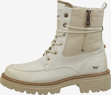 Bottines à lacets MUSTANG en blanc