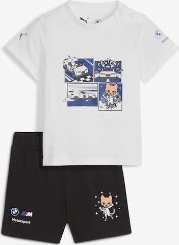PUMA Trainingsanzug 'BMW Motorsport Essentials' in Weiß: Vorderseite