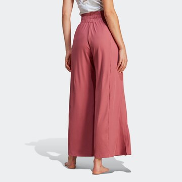 ADIDAS PERFORMANCE Wide Leg Sporthose 'Studio' in Pink