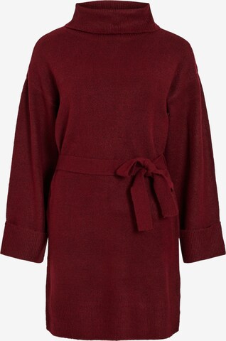 VILA Knit dress 'VIROLFIE' in Red: front