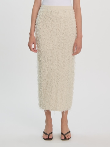 Jupe EDITED en beige : devant