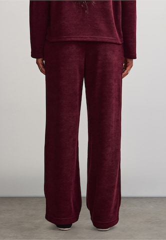 Wide leg Pantaloni 'Noli' di Pegador in rosso