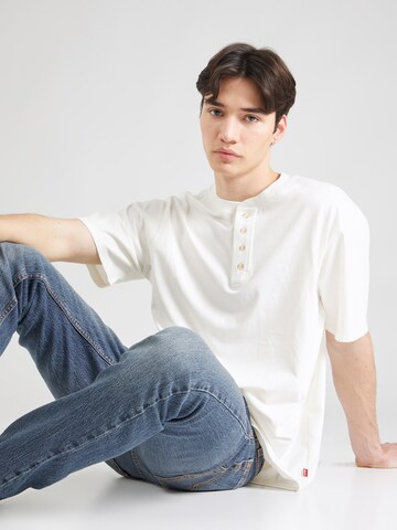 LEVI'S ® Shirt 'SS 4 Button Henley' in White: front