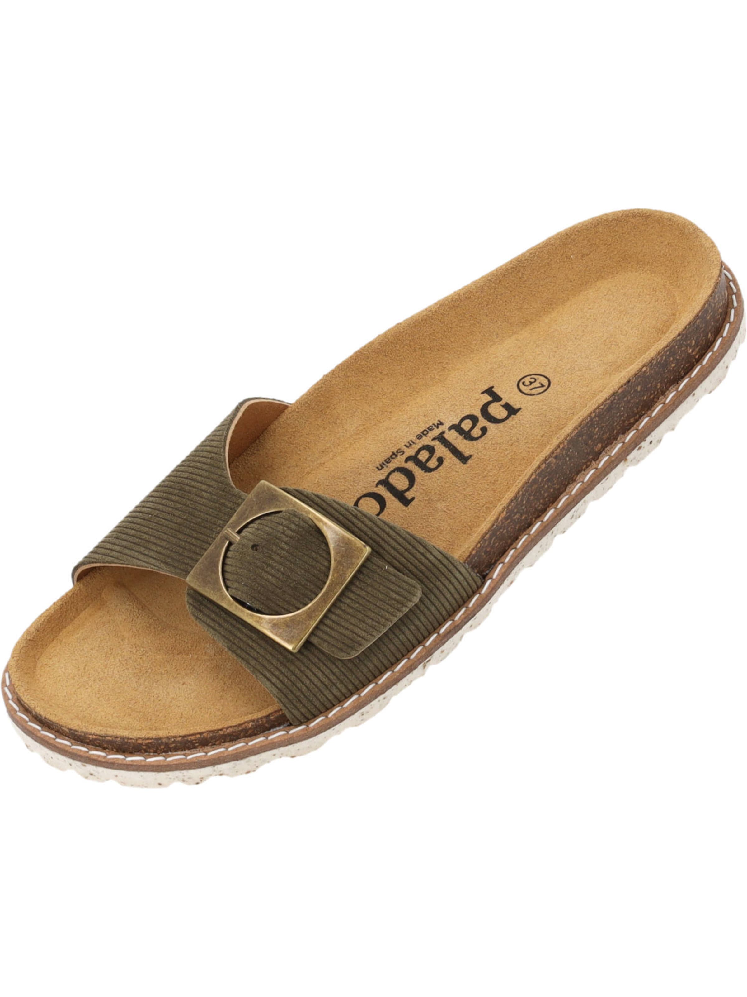 Palado Mule 'Sardo Corda' in Green: front