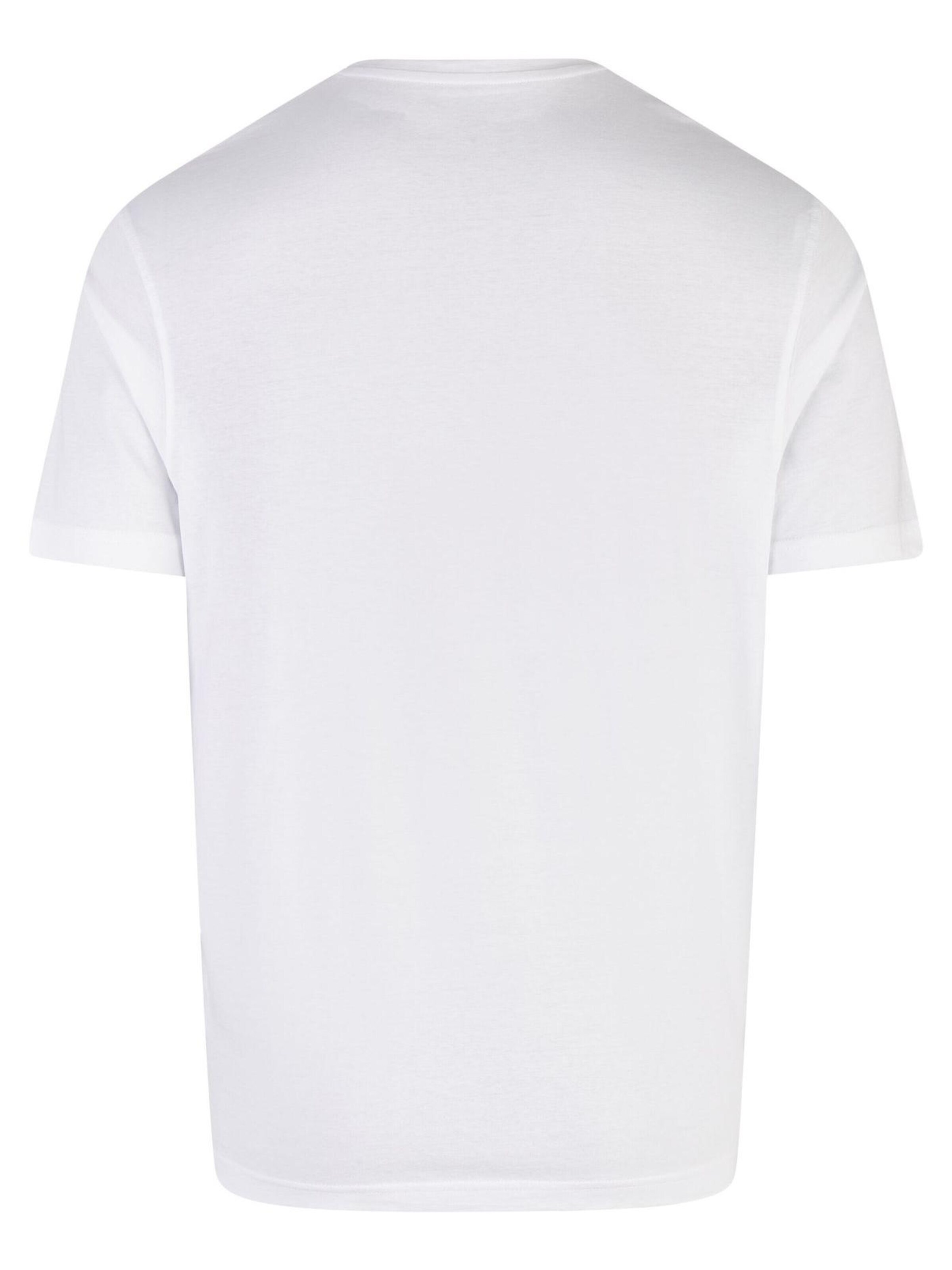 Daniel Hechter Shirt 'Daniel Hechter - Regular Fit -  Doppelpack Herren Kurzarm T-Shirt V-Neck/V-Ausschnitt (100902 76020)' in White