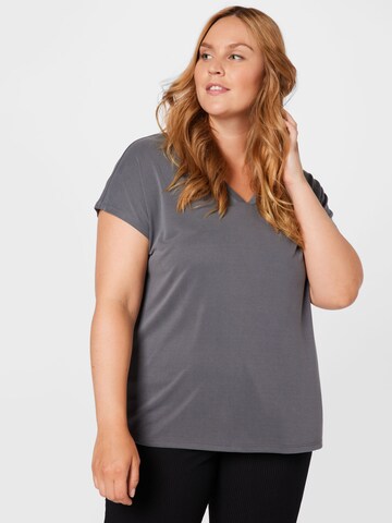 ONLY Carmakoma Shirt 'NICKY' in Grey: front