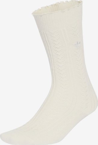 ADIDAS ORIGINALS Podkolenky – bílá: přední strana