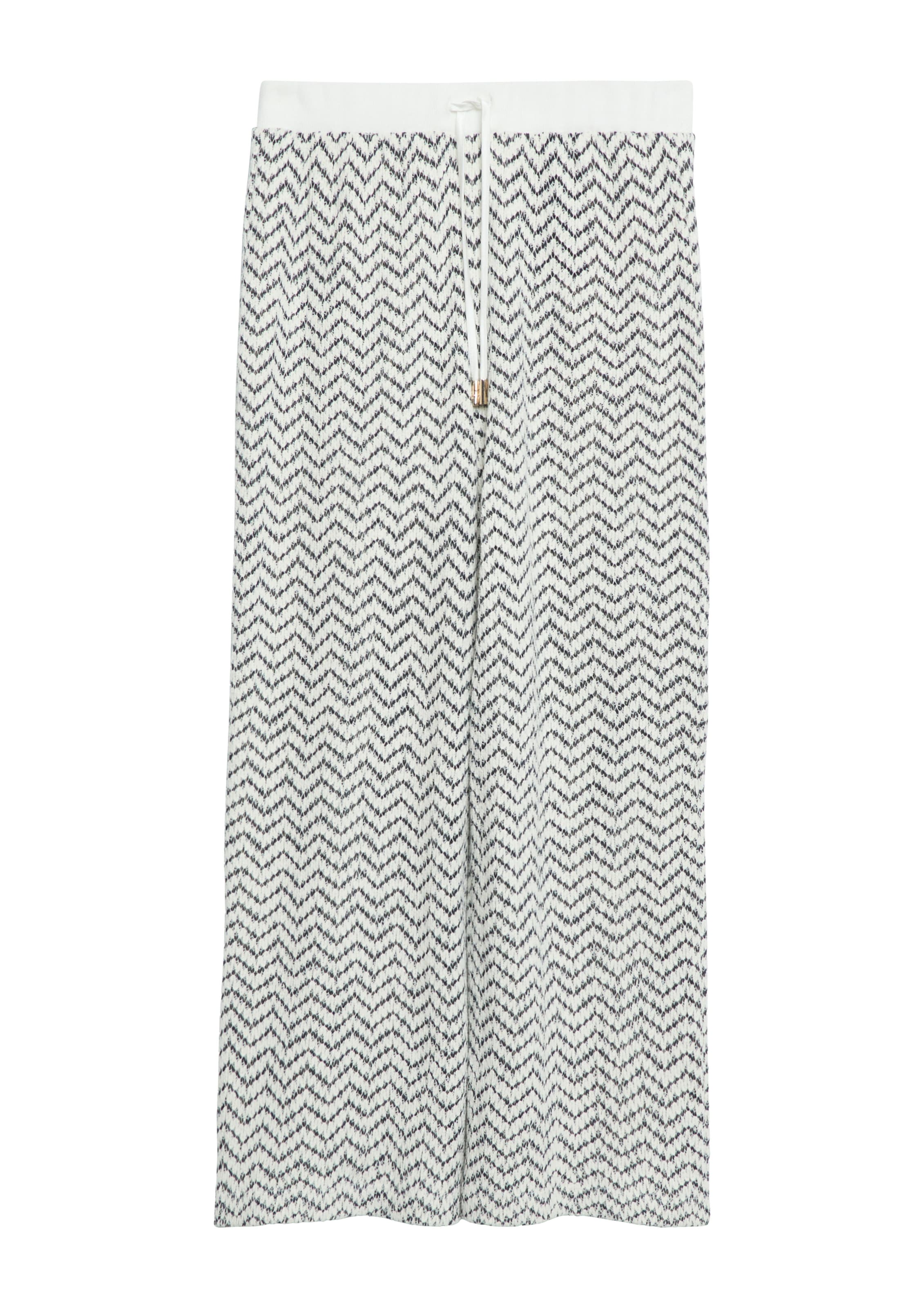 Wide Leg Pantalon COMMA en noir : devant