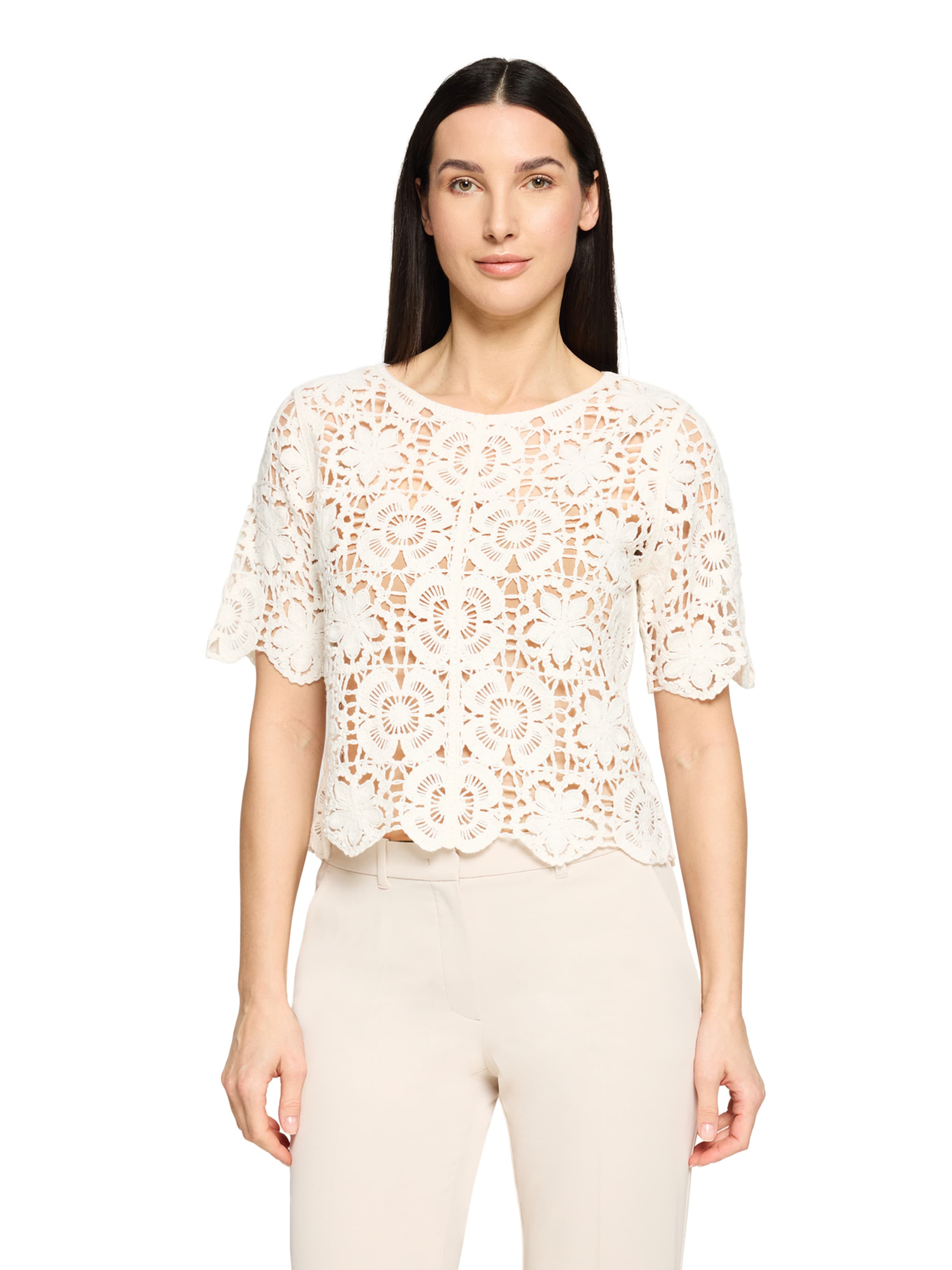 Betty & Co Sweater in White: front