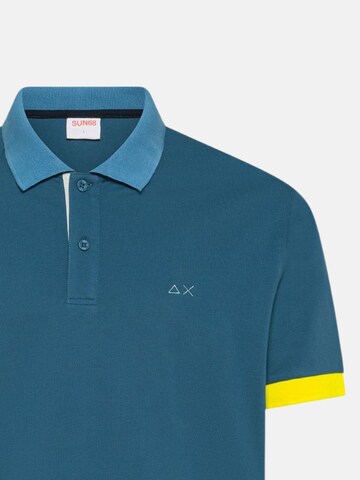 T-Shirt 'SUN68 POLO 3 COLOR WAY S/S POLO' SUN68 en bleu