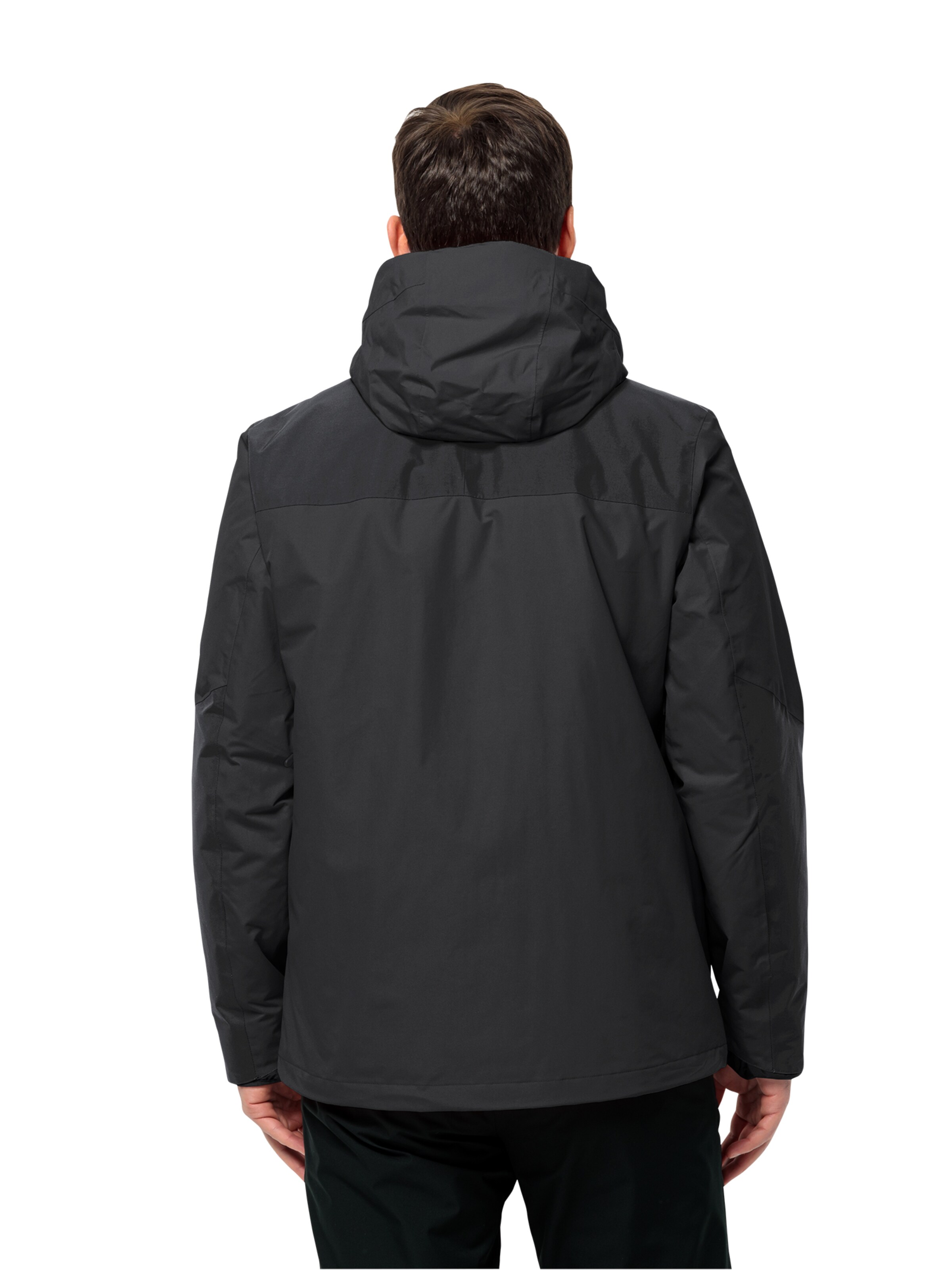 JACK WOLFSKIN Outdoorjacke 'JASPER' in Schwarz