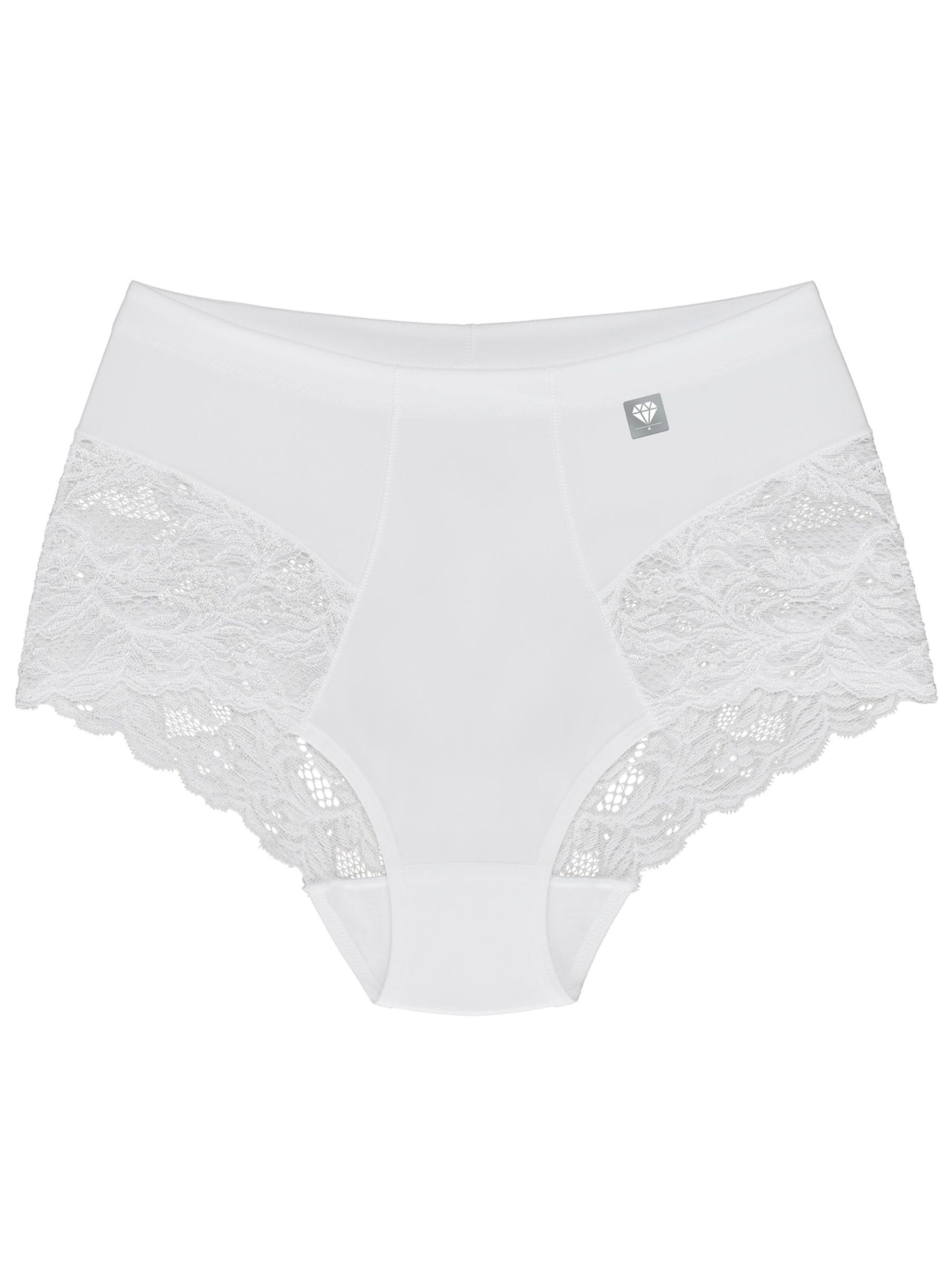 Wolbar Slip 'Diamond 3506' in Wit: voorkant