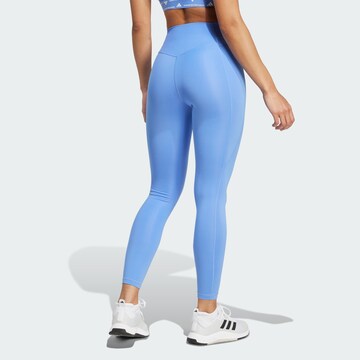 ADIDAS PERFORMANCE Skinny Workout Pants 'Optime Essentials' in Blue