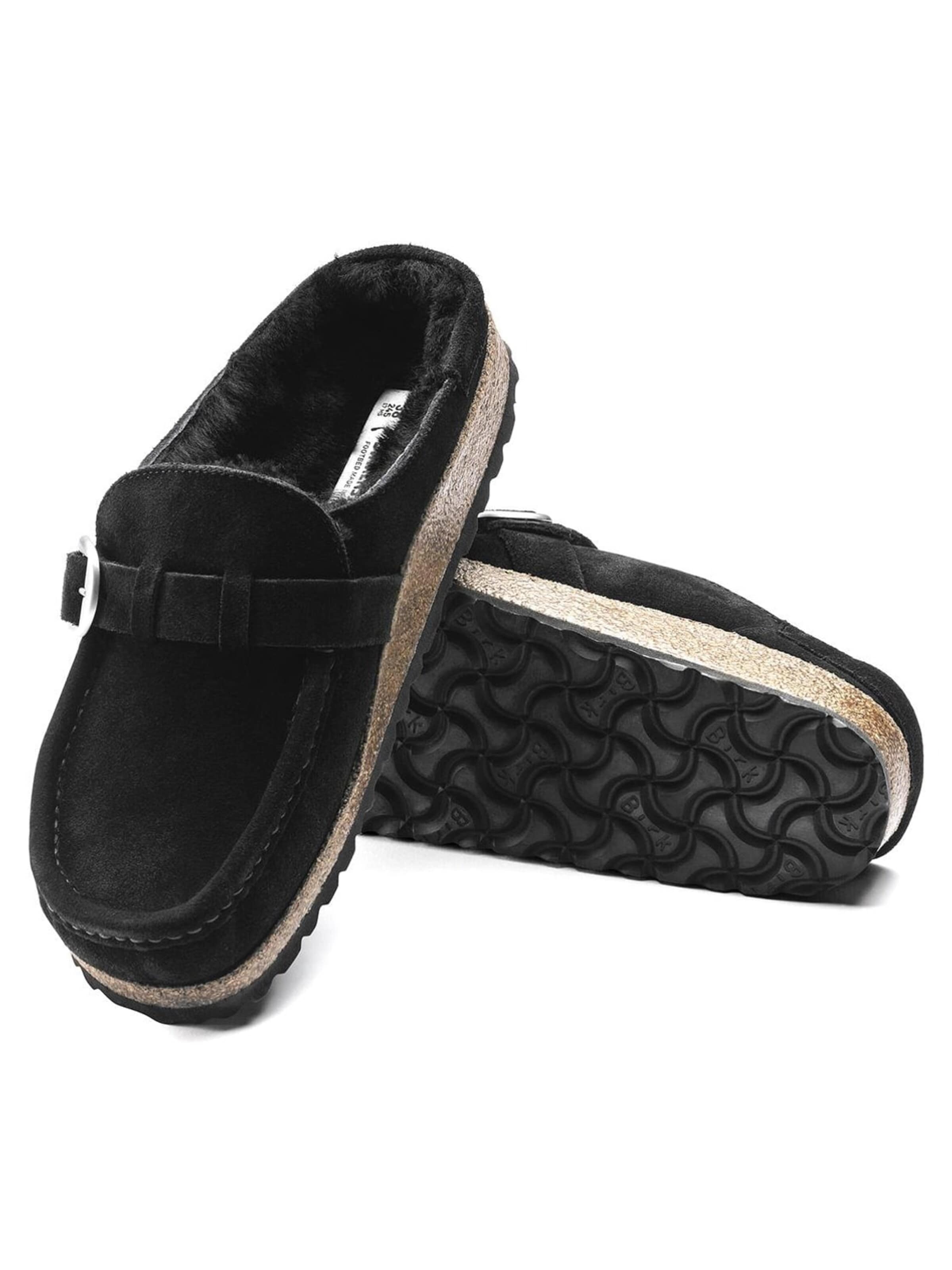 BIRKENSTOCK Klapki 'Mens Buckley Black Sandals' w kolorze czarny