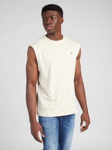 Tommy Jeans Shirt 'Varsity' in Beige: front