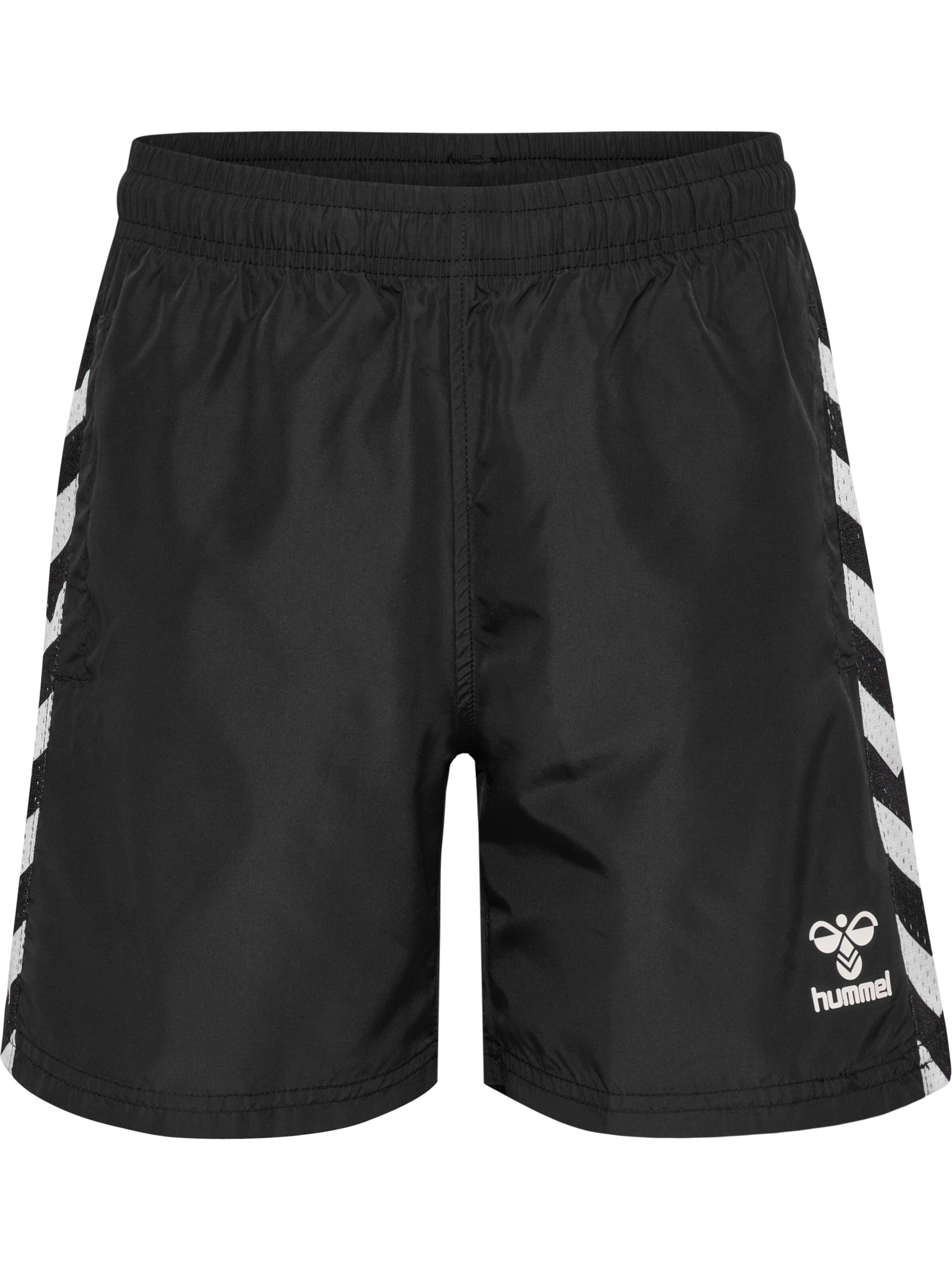 Hummel Regular Workout Pants in Black: front