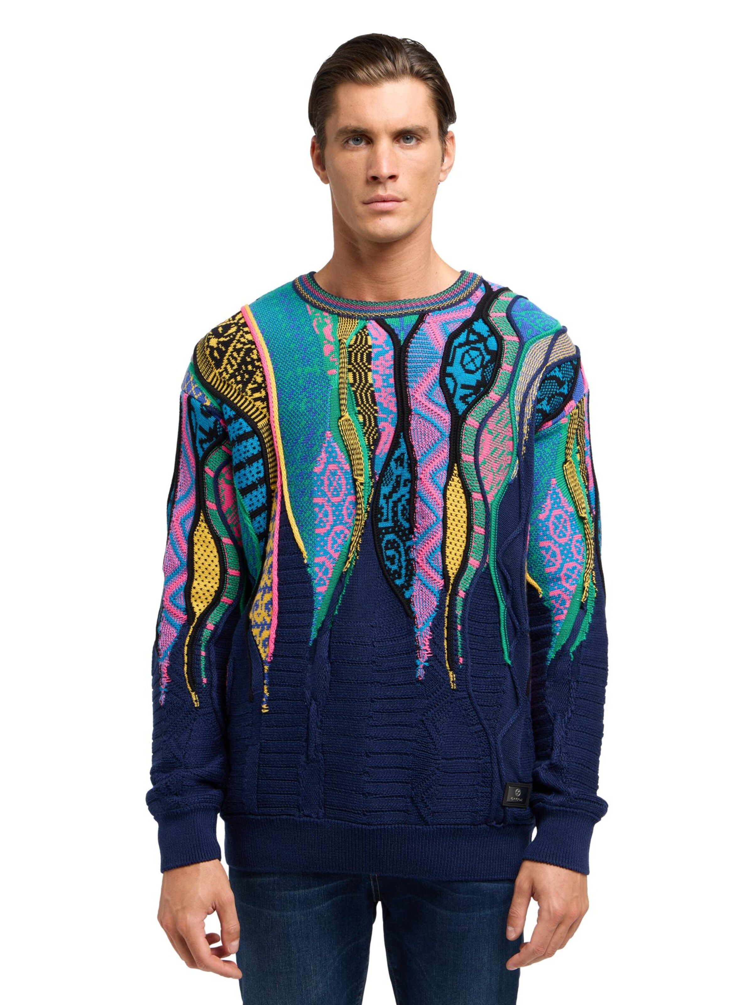 Pull-over ' di Nardo ' Carlo Colucci en bleu : devant