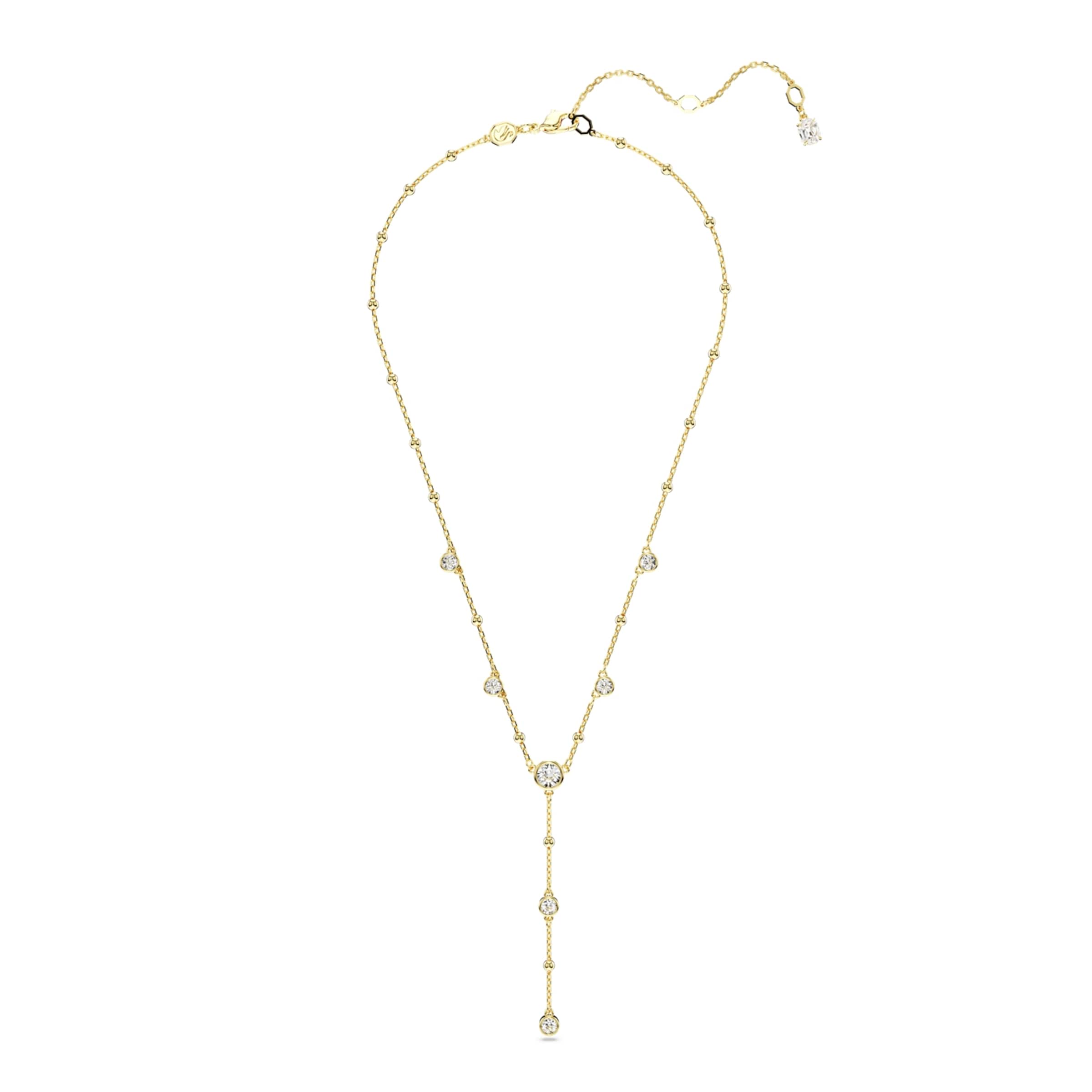 Swarovski Ketting in Goud: voorkant