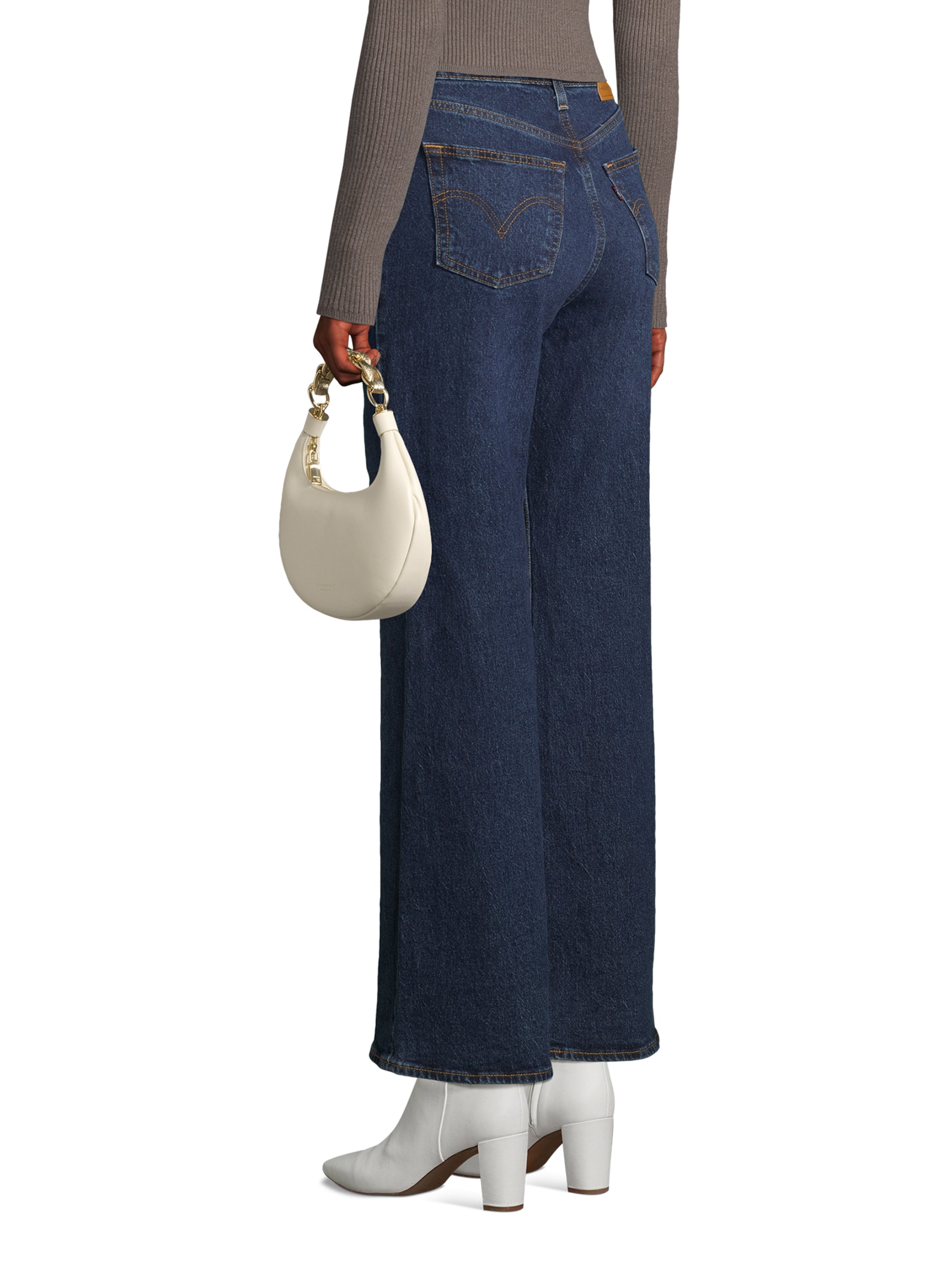 Seidenfelt Handtas 'Hallila' in Beige