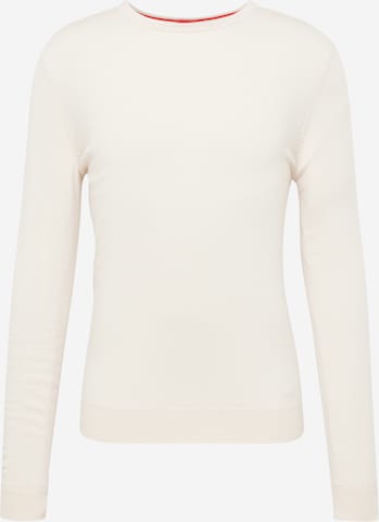 HUGO Red Sweater 'San Cedric' in Beige: front