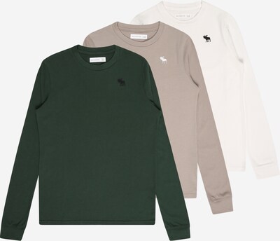 Abercrombie & Fitch Tričko - okrová / jedľová / šedobiela, Produkt
