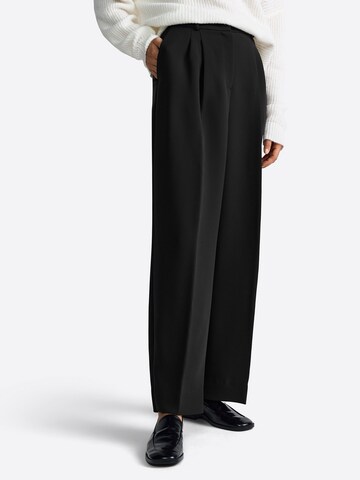 Rich & Royal Wide leg Pantalon in Zwart: voorkant