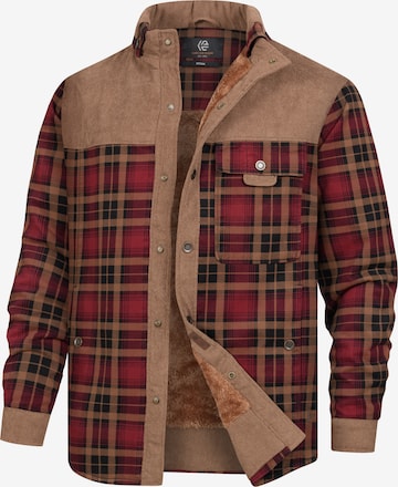 INDICODE JEANS Between-season jacket 'Holz' in Brown: front