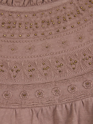 Camicia da donna di love & roses in marrone