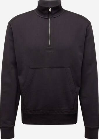 BOSS Sweatshirt 'Zefade' in Black: front