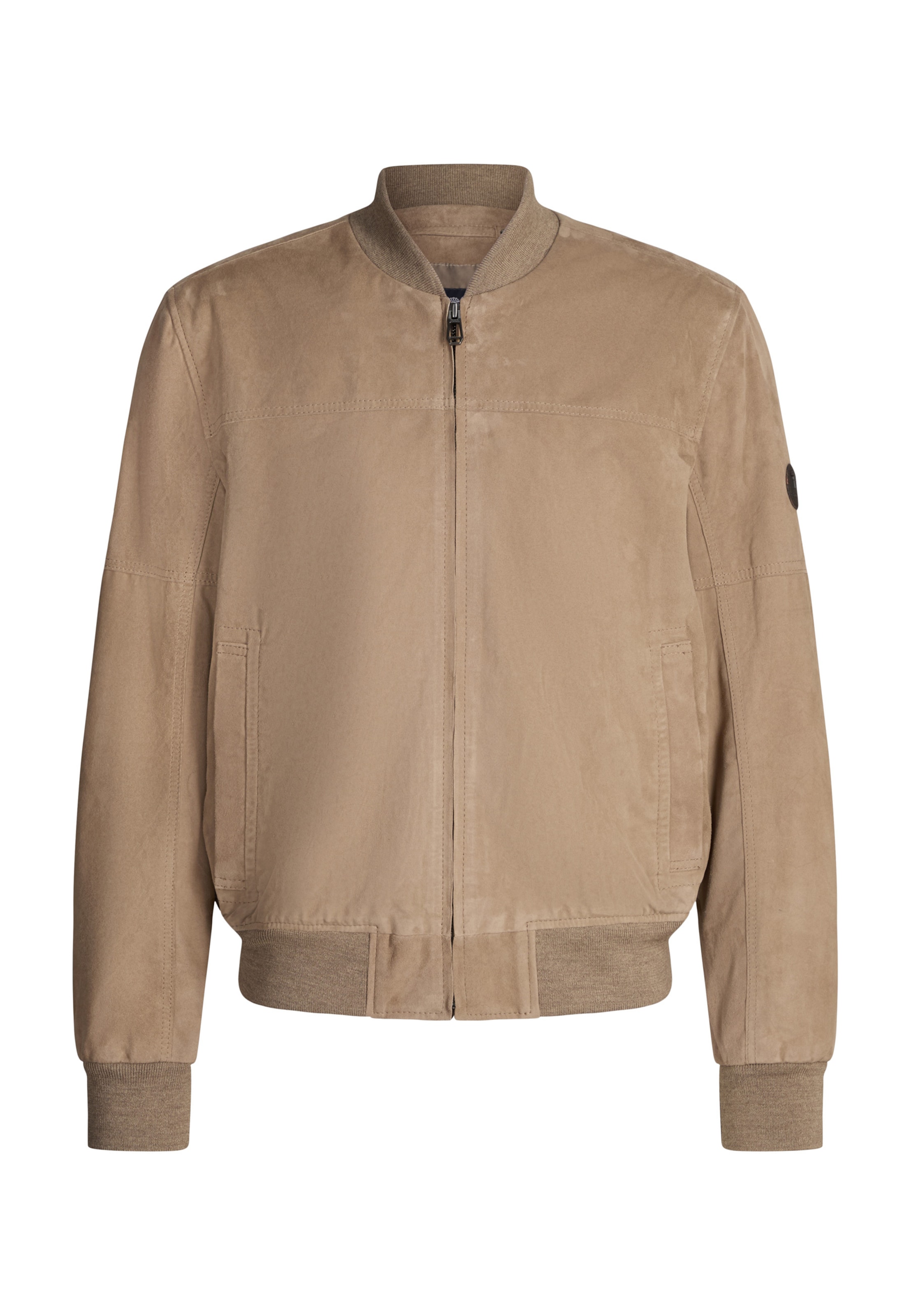 JOOP! Lederjacke 'Pios' in Beige: Vorderseite