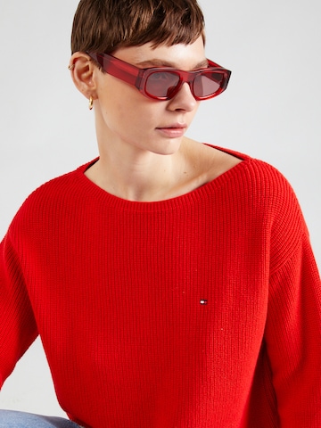 TOMMY HILFIGER Pullover in Rot