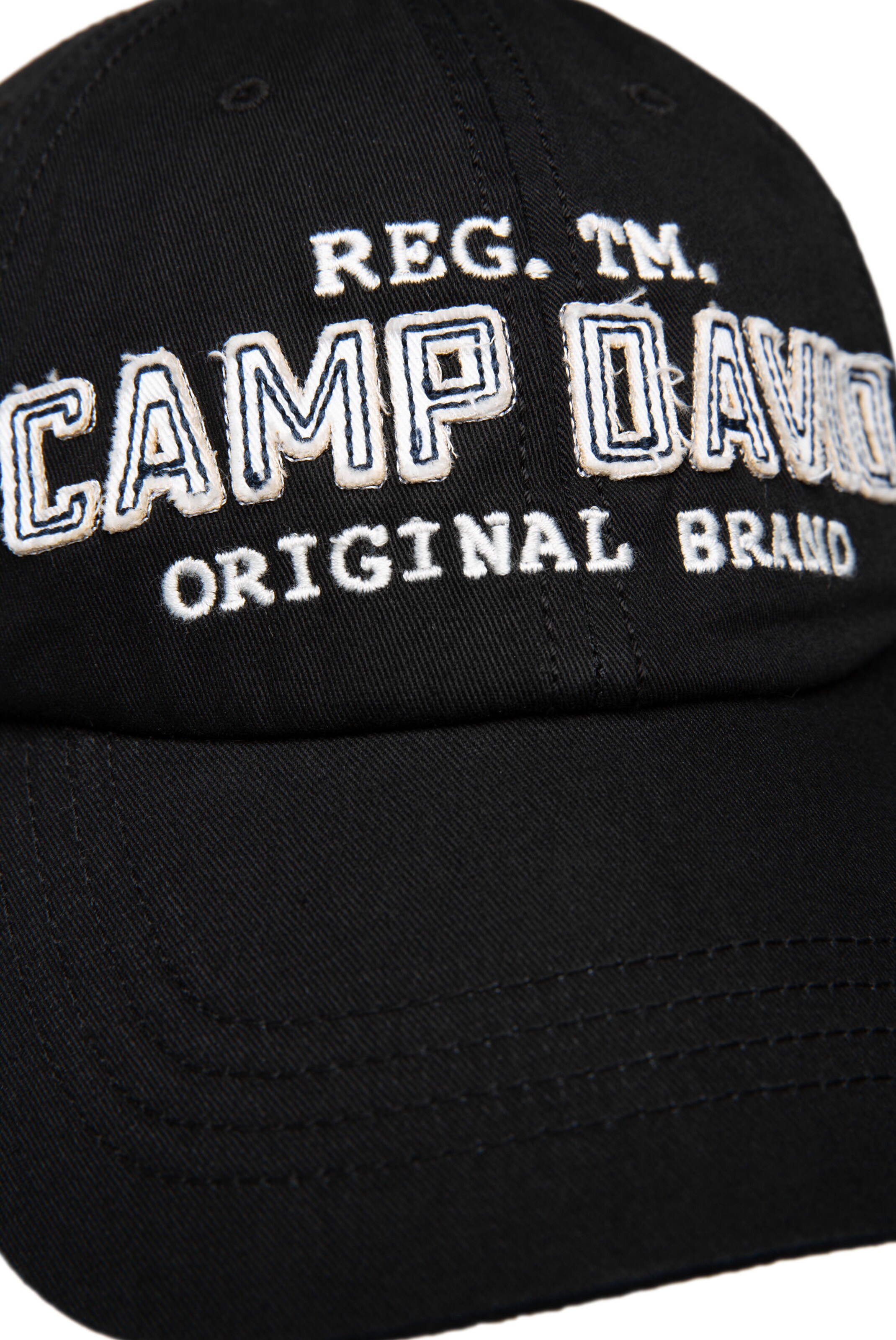 CAMP DAVID Athletic Cap in Black