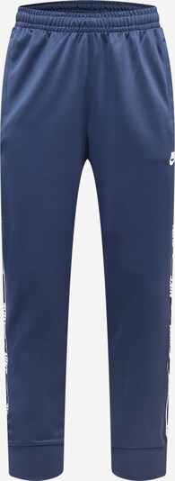 Nike Sportswear Pantalon en bleu foncé / blanc, Vue avec produit