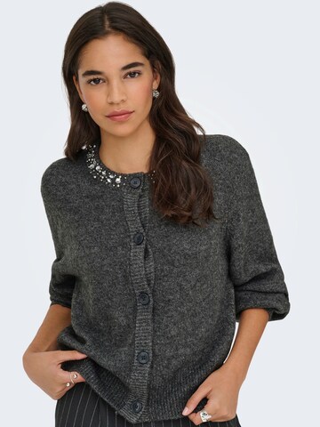 ONLY Gebreid vest 'ONLElsa' in Grijs